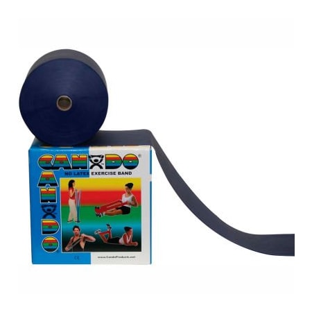 Fabrication Enterprises CanDo Latex-Free Exercise Band, Blue, 50 Yard Roll, 1 Roll/Box 1360439